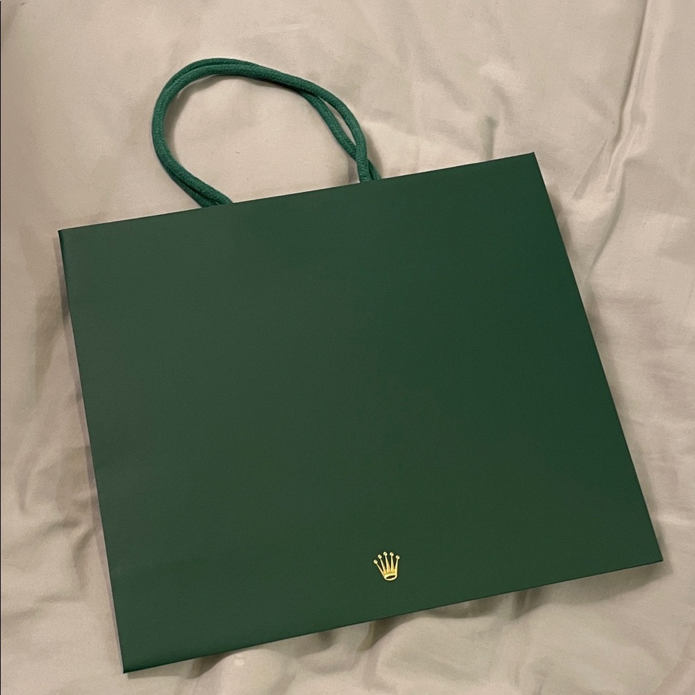 Authentic Rolex shopping bag